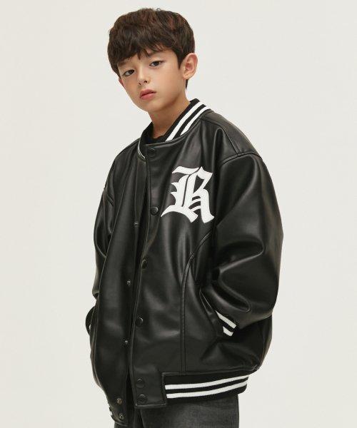Buffing Varsity Jacket (Black) [BLACK]