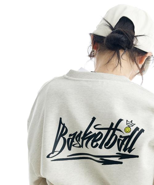 Basketball Arc Big Logo Man-to-Man Oatmeal [OATMEAL]