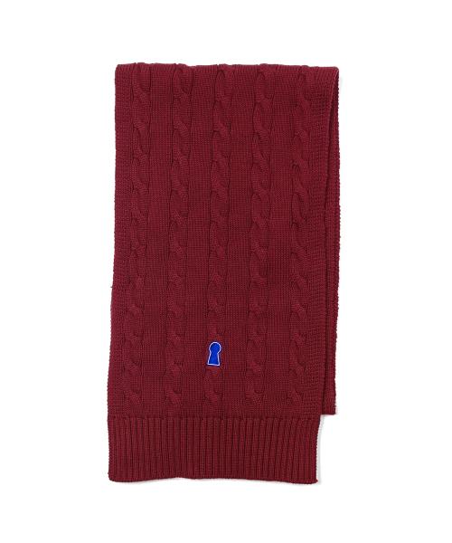 Heavyweight Keyhole Cable Muffler [RED]_SEAC004RED [DEEPRED]