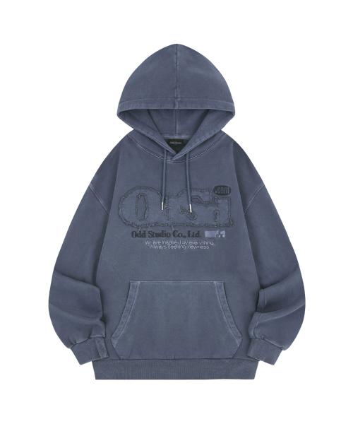 ODSD Pigment Damage Overfit Hood - NAVY [NAVY]