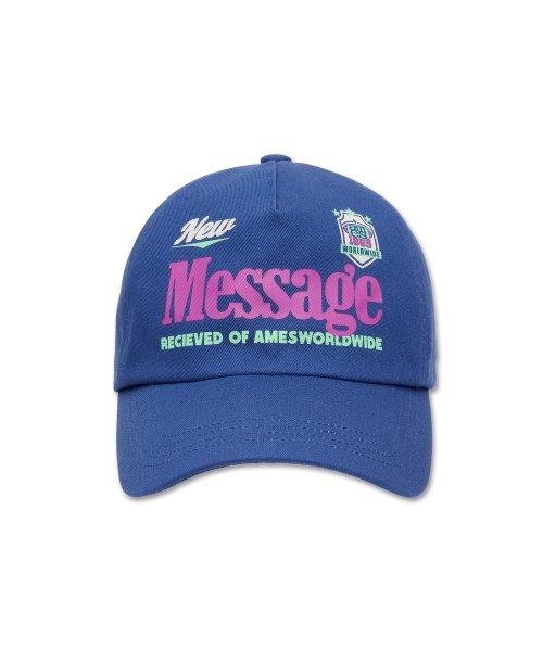 MESSAGE BALL CAP PURPLE (AM2DFUAB23A) [DARKBLUE]