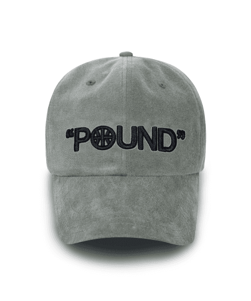 POUND Bold Logo 6-Panel Cap_Grey [LIGHTGREY]