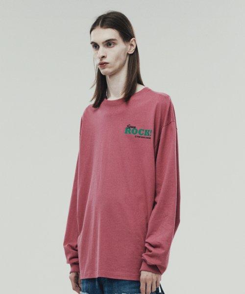 ROCK LS TEE PINK (VH2DFUT551A) [DARKPINK]