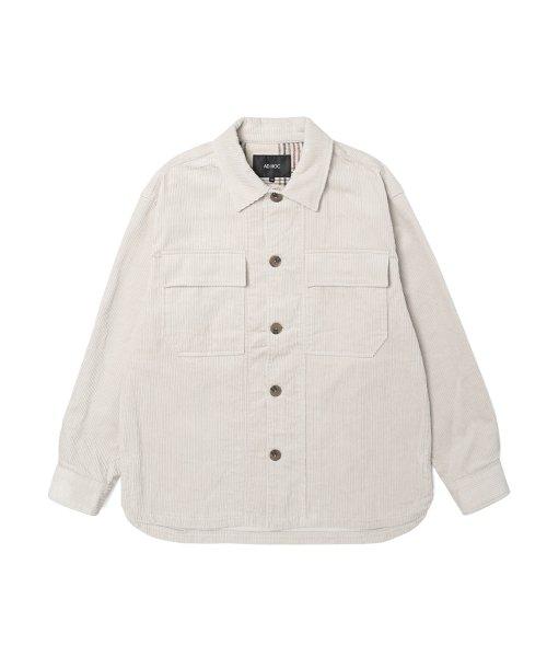 Corduroy shacket (LT-BEIGE) [LIGHTBROWN]