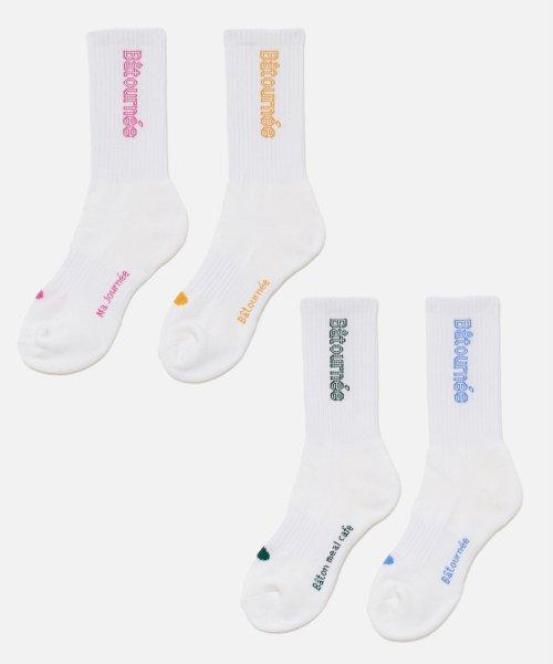 [Set] Batone Socks_2 Color [WHITE]
