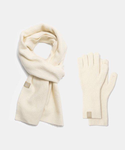 premium muffler gloves set (M024_ivory) [IVORY]