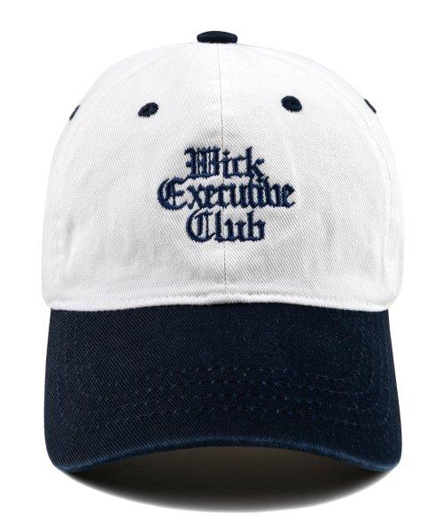 EXCLUSIVE CLASSIC MIX WASHING CAP-NAVY [WHITE]