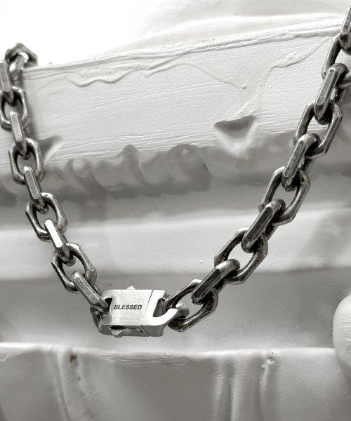 SS Reversible Original Chain Necklace-Dark Silver [SILVER]