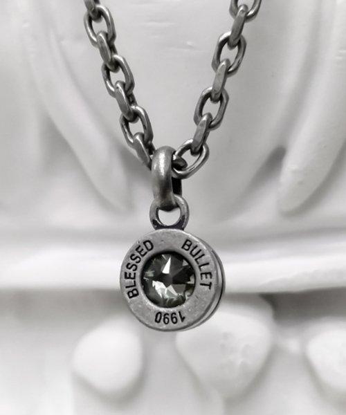 Bullet bag necklace-DARKSILVER DIA [SILVER]