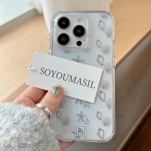 Shining transparent gel hard case