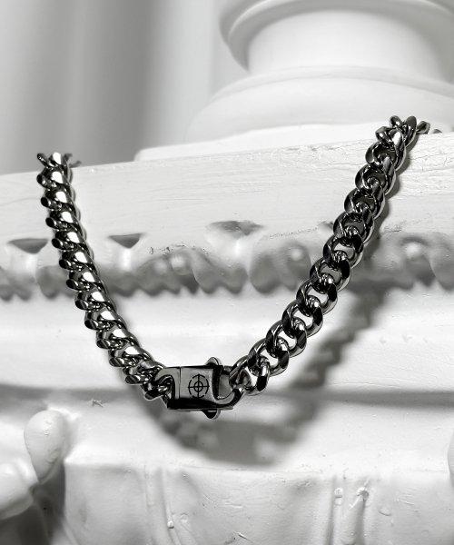 SS 8mm Reversible Classic Chain Necklace-Silver [SILVER]