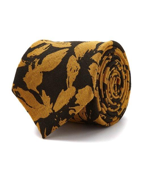 Flower tie (Yellow) [DARKBEIGE]