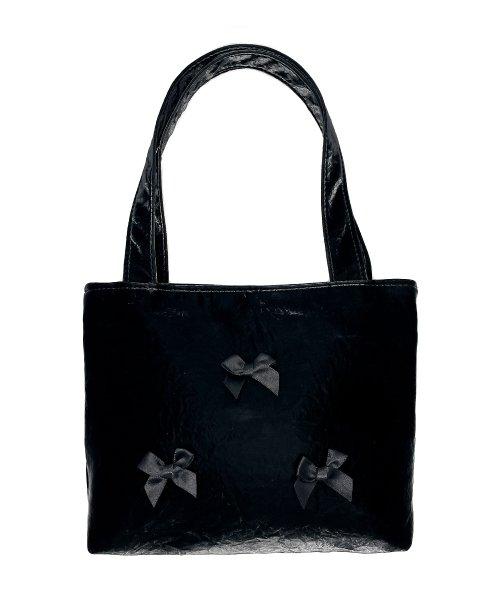Ribbon mini bag [black ribbon] [BLACK]