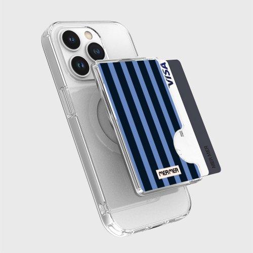 Stripe Simple Logo-Navy (MagSafe Card Pocket) [NAVY]