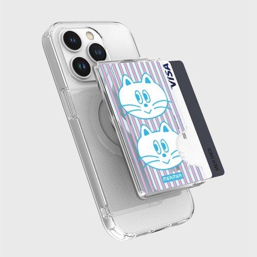 Face Double Cat (MagSafe Card Pocket)