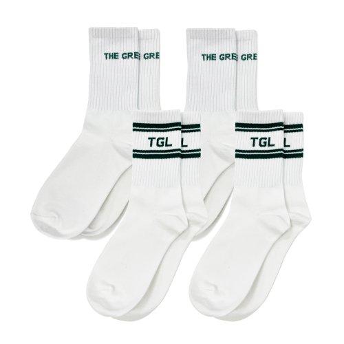 Crew Socks 4 Pack [White] [WHITE]