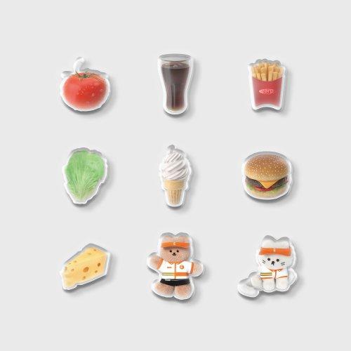 Burger Place Staff (Acrylic Sticker)