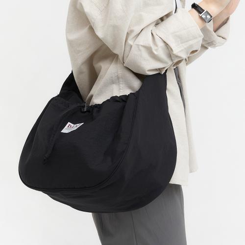 Nedia Round String Crossbody Bag - black [BLACK]