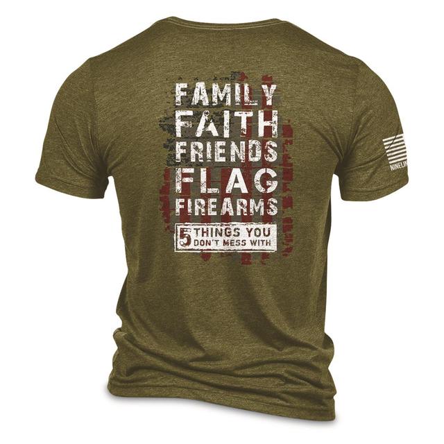 Nine Line Men's 5 Things Short Sleeve Tee