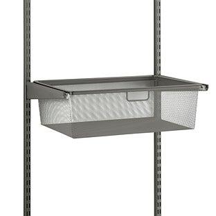 Elfa&reg; 24" 2-Runner Mesh Hanging Drawer Graphite