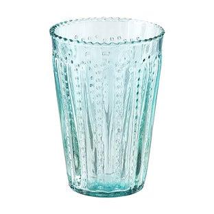 12 oz. Ruffle Glass Tumbler Starlight Blue