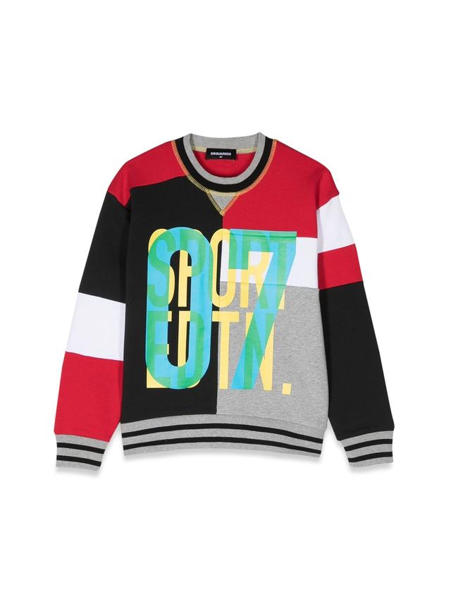dsquared 07 slouch fit crewneck sweatshirt
