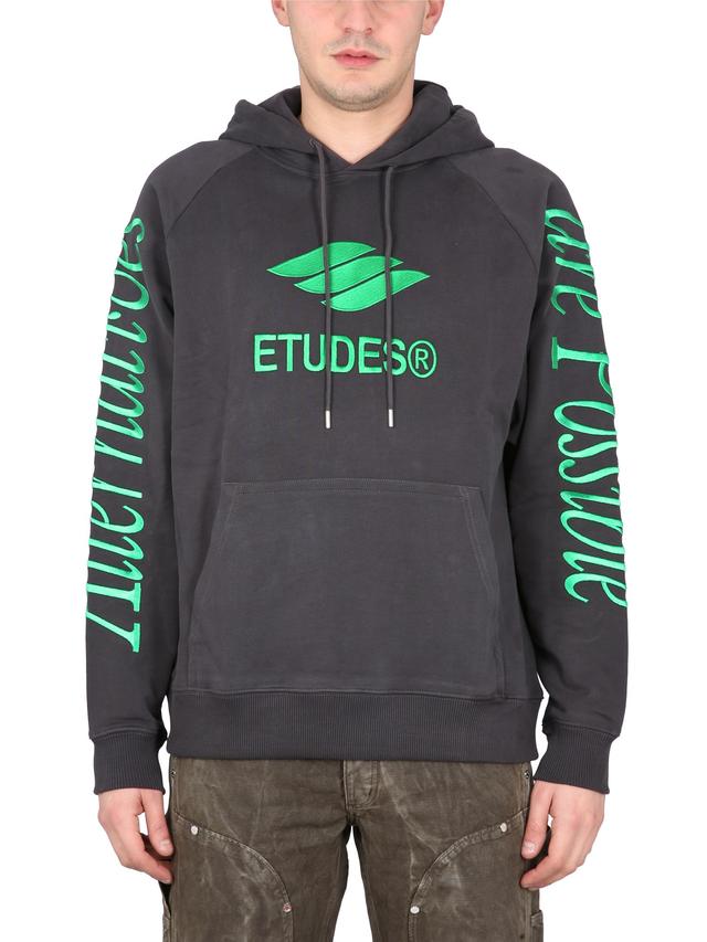 Ã©tudes sweatshirt with logo embroidery