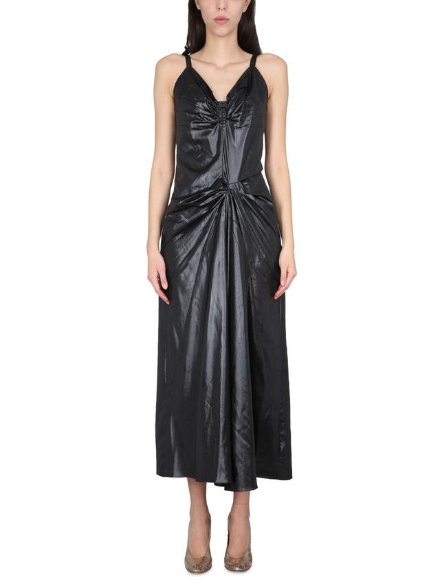 maison margiela moiré polyester dress