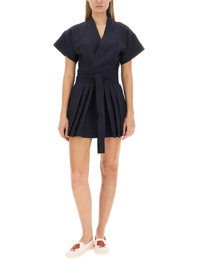kenzo mini kimono dress