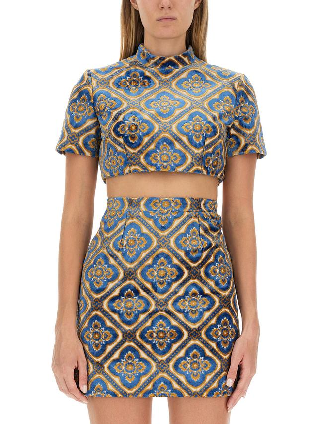 etro top cropped