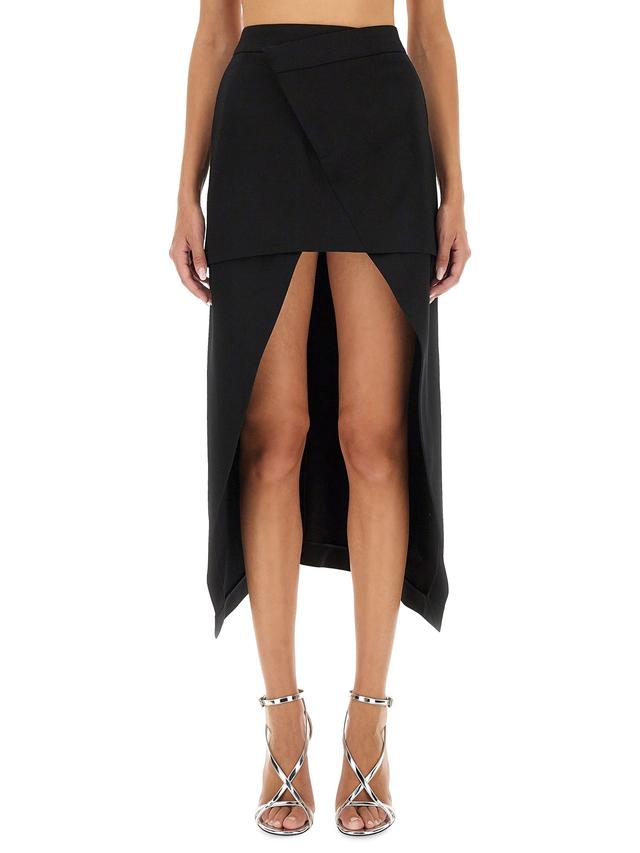 alexander mcqueen asymmetrical skirt