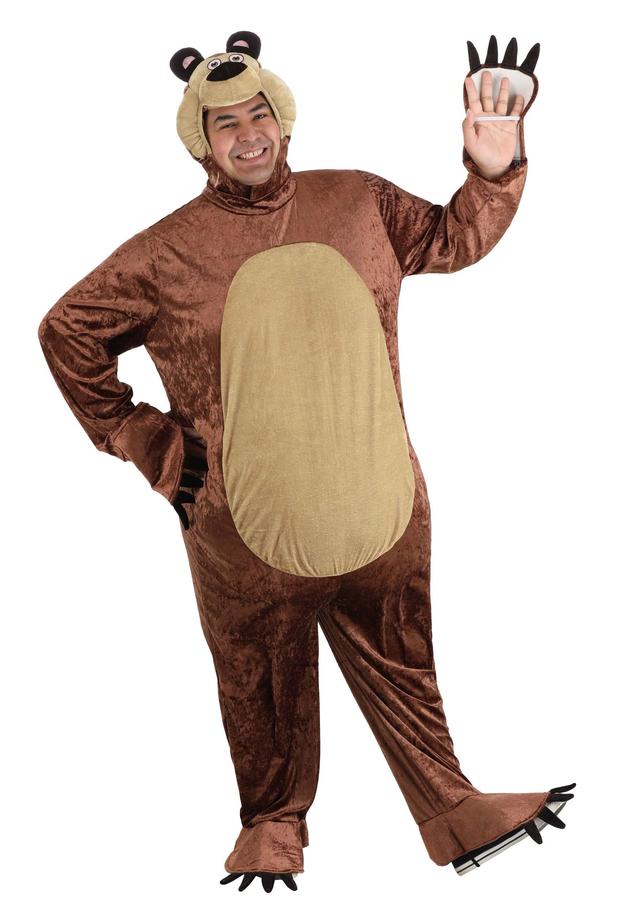 Plus Size Masha and the Bear | Full Body Men's Bear Costume