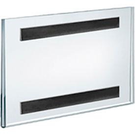 Global Approved 129914, 6"W X 4"H Sign Holder W/ Magnetic Strips, Pkg Qty 10