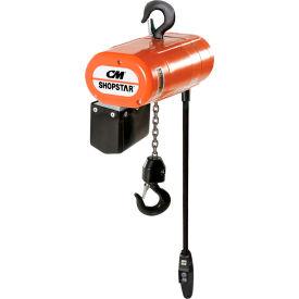 CM Shopstar 1/4 Ton, Electric Chain Hoist, 10' Lift, 12 FPM, 110V
