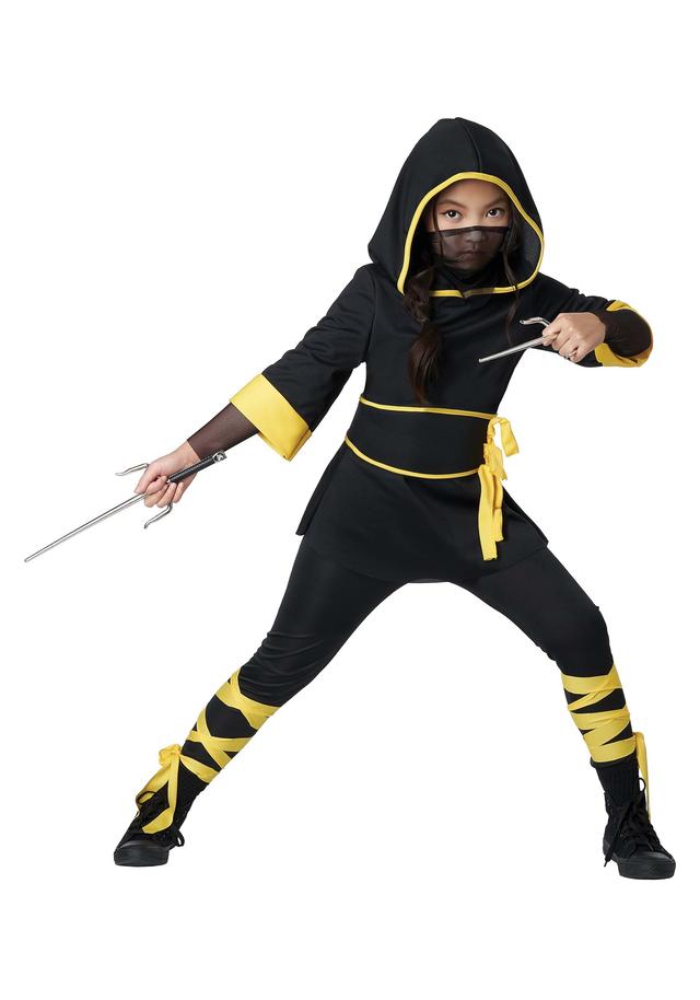 Lightning Ninja Girl's Fancy Dress Costume | Ninja Fancy Dress Costumes