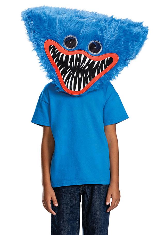 Poppy Playtime Huggy Wuggy Plush Mask | Video Game Fancy Dress Costumes & Accessories