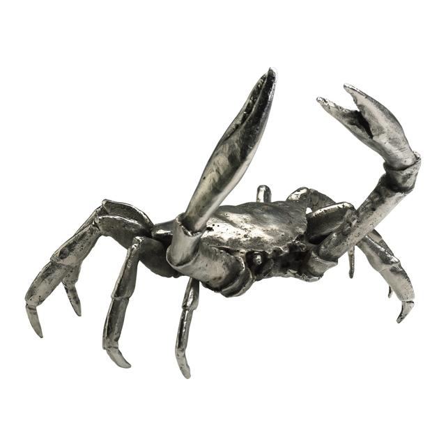 Large Crab in Silver Leaf