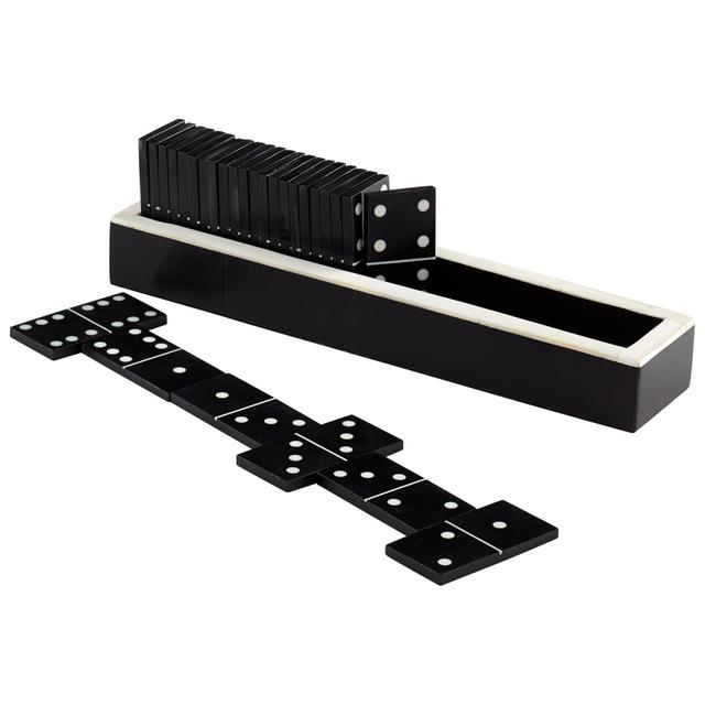 Dominoes in Black And White