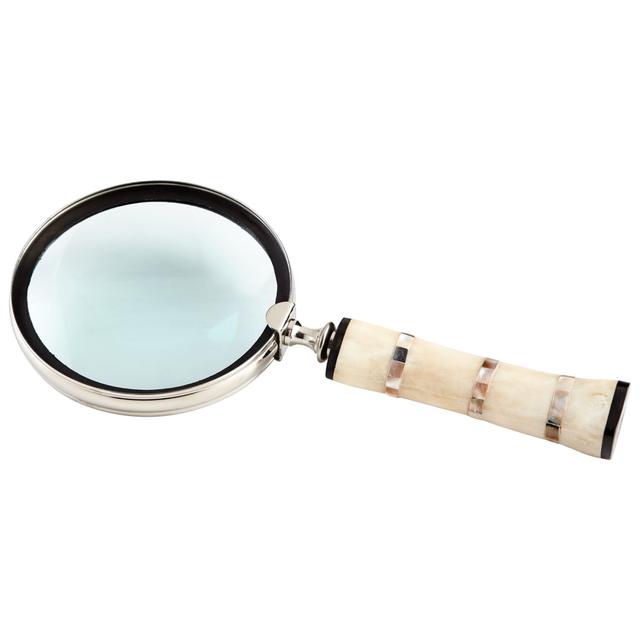 Watson Magnifier in Nickel And Bone