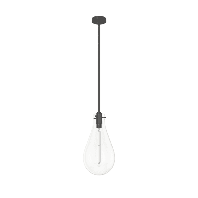 Noble Bronze One Light Pendant from the Lundin Collection