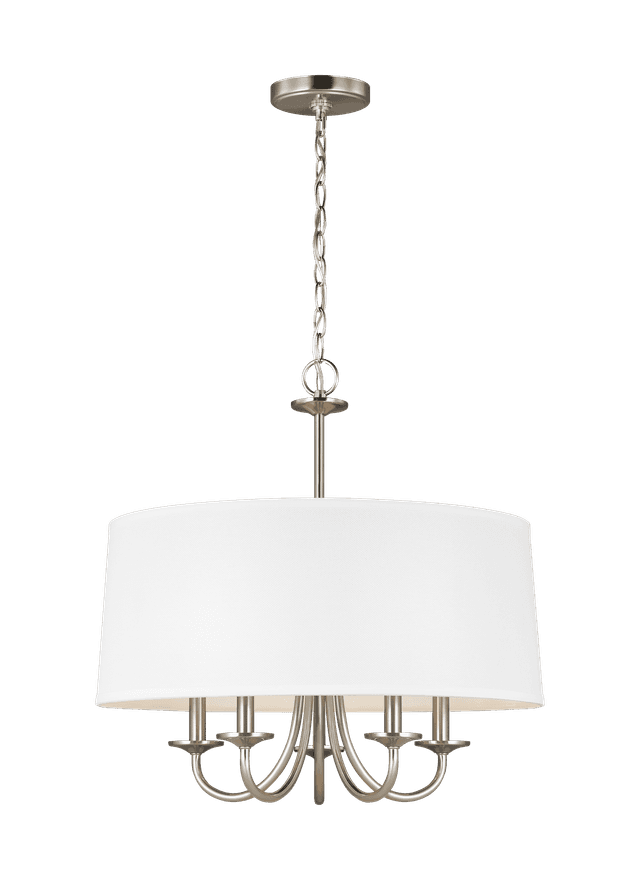 Seville 5-Light Traditional Chandelier in Brushed Nickel