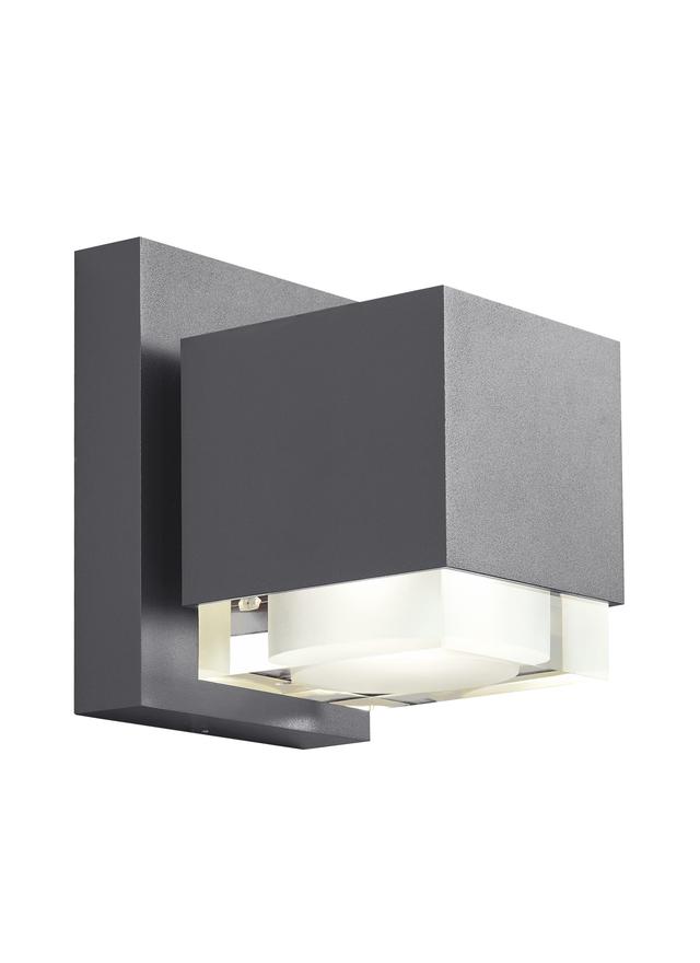 Voto 8" Outdoor Wall Light in Charcoal