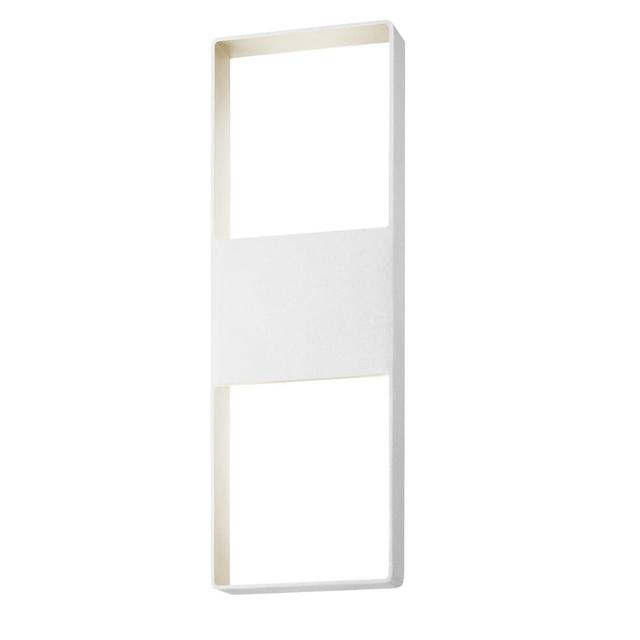Textured White LED Wall Sconce from the Light Frames Collection