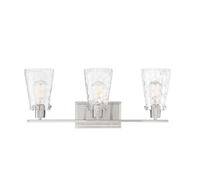 Savoy House Vaughan 3-Light Bathroom Vanity Light in Satin Nickel - 8-4508-3-SN