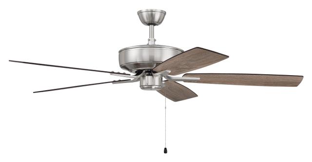 Brushed Polished Nickel 52"Ceiling Fan from the Pro Plus 52 Fan Collection