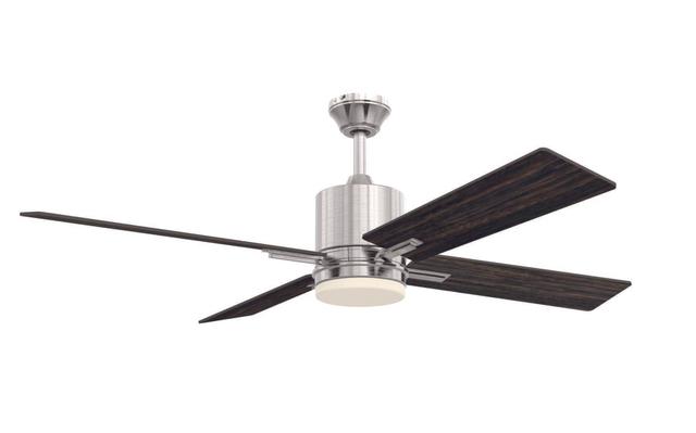Brushed Polished Nickel 52"Ceiling Fan from the Teana Collection