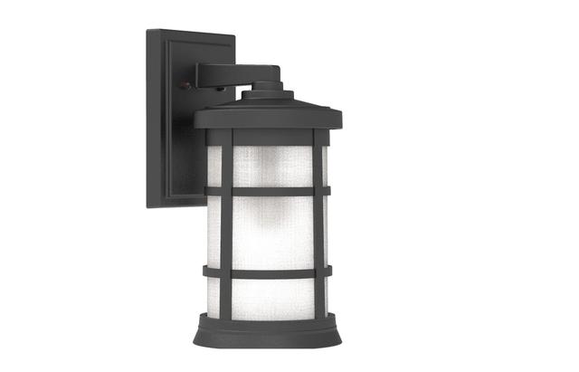 Textured Black One Light Outdoor Wall Lantern from the Resilience Lanterns Collection