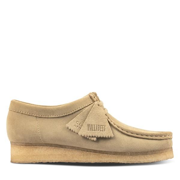 Women's Wallabee Moccasin Shoes in Beige