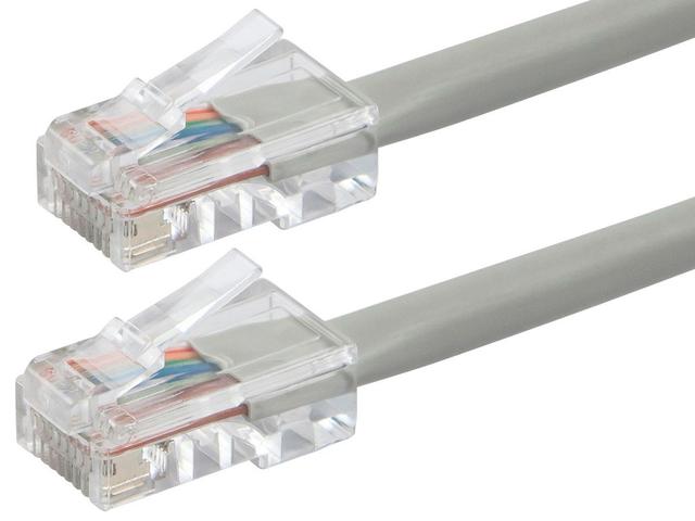 Monoprice Cat6 Ethernet Patch Cable - ZEROboot, RJ45, Stranded, 550MHz, UTP, Pure Bare Copper, 24AWG, 10ft, Gray