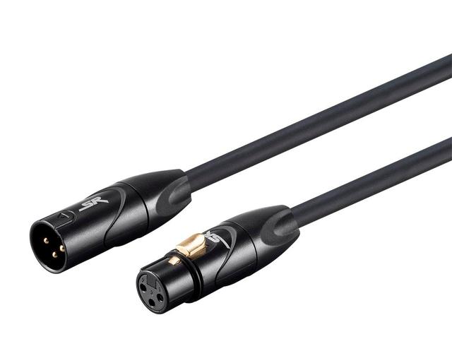 Stage Right by Monoprice 15ft XLR Male to XLR Female 16AWG Cable (Gold Plated) [Microphone & Interconnect]